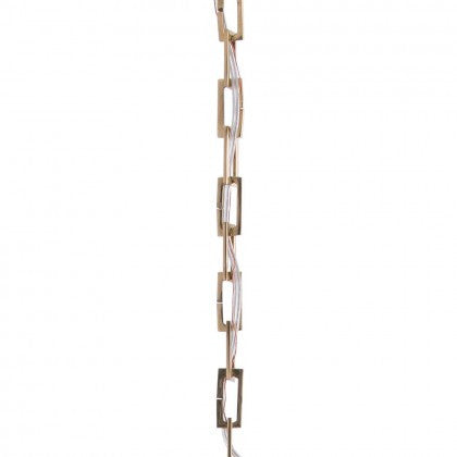 3' Square link Polished Brass Chain