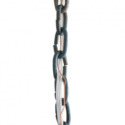 3' Chain - Blue Patina