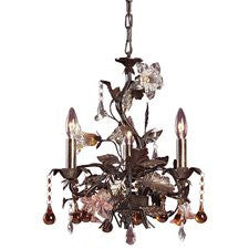 Cristallo Fiore 3-Light Crystal Chandelier