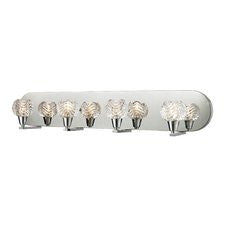 Crystal Wave 4-Light Bath Bar