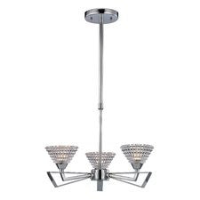 Frenzy 3-Light Shaded Chandelier