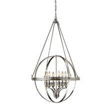Hemispheres 6-Light Candle-Style Chandelier