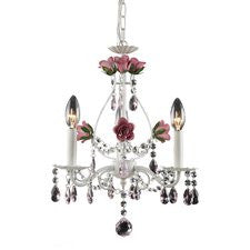 Mary-Kate and Ashley Rosavita 3-Light Crystal Chandelier