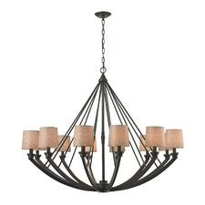Morrison 12-Light Shaded Chandelier